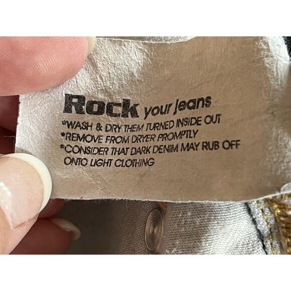 Rock & Republic Womens Henlee Jeans 38 (37.5) Medium Wash Button Fly Flaw - Picture 8 of 16